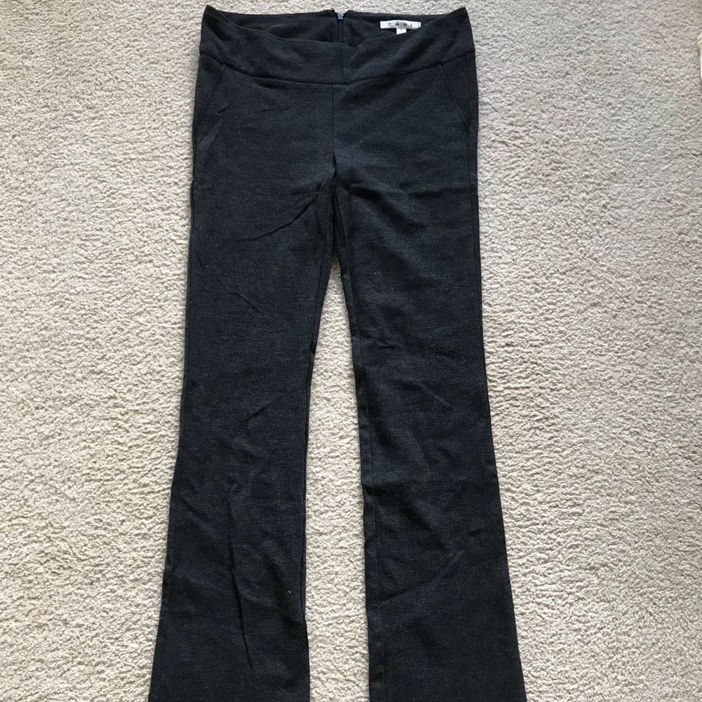 Women’s CAbi bootcut grey size 4 ponte knit pants